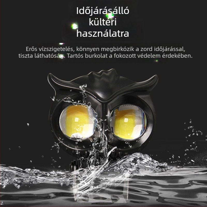 LED spotlámpa elektromos motorkerékpárokhoz, macska-szem kettős színű, magas/alacsony fénysugár, külső elsőfényszóró felújítás