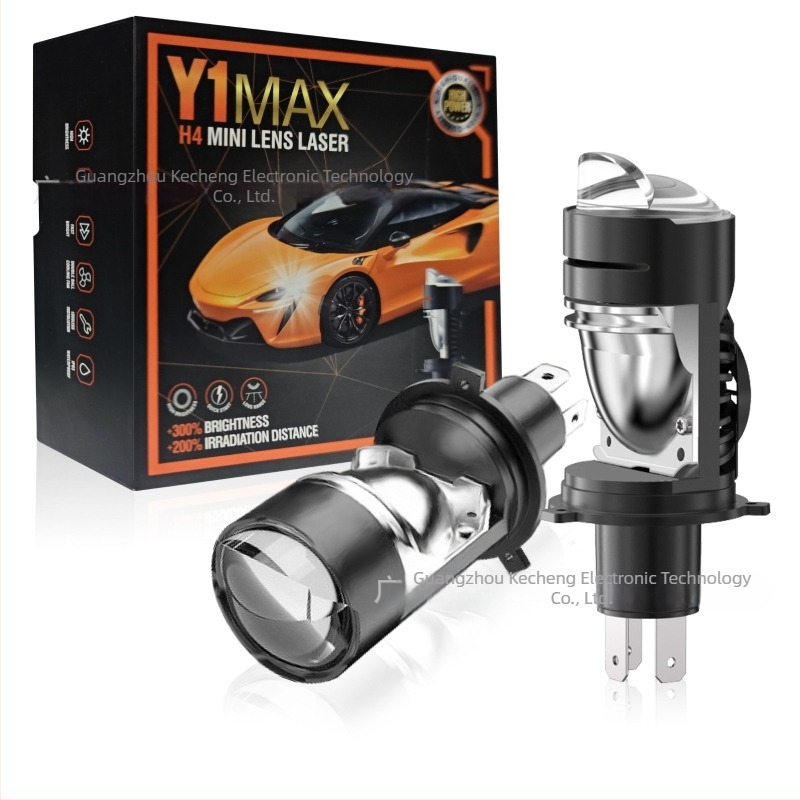 LED H4 autófényszóró, 100W, 12V, 4500LM, IP68, 6061-es alumínium hőelvezető test