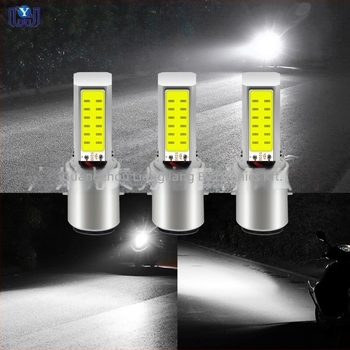 Motorkerékpár LED fényszóró BA20D COB, négyoldalas, magas/alsó fény, 800LM, 9–60V, alumínium ház