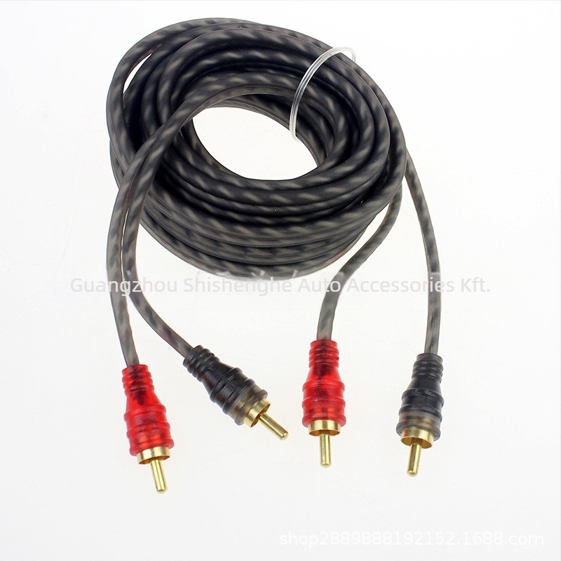 Autó audio jelvezető kábel, tiszta rézvezető, autóhangrendszer felújításhoz, 5 m vagy 2 m hosszban, súly 0,2 kg