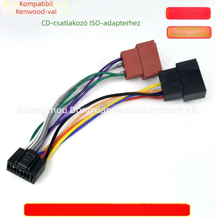 Kenwood CD audio kábeladapter ISO dugaszolóval – veszteségmentes