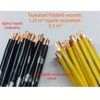 Autó DSP erősítő hosszabbító kábel, 0,3–5 m, ellenállással, japán szabvány szerinti tiszta réz, alacsony veszteség