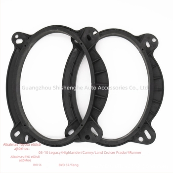 Elülső ajtó 6x9 hangszóró tömítés kompatibilis a Highlander, Camry, Prado, BYD S6/Tang/S7 modellekkel; Súly 0.5