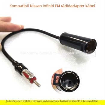 NI-25 hangmodifikációs antennakábel, réz, 0,04 kg, kompatibilis a régi Nissan Paladin és más modellekkel – FM antenna