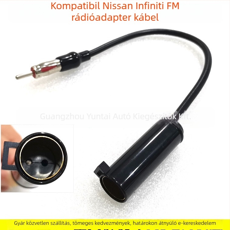 NI-25 hangmodifikációs antennakábel, réz, 0,04 kg, kompatibilis a régi Nissan Paladin és más modellekkel – FM antenna