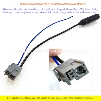 HD-F09 réz FM antenna csatlakozó adapterkábél Hondahoz – New Fit, CR-V, Lingpai, Fengfan, BR-V, Civic – Evoresn/Yisen