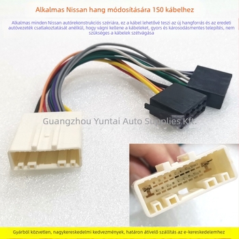 Autóhifi kábel NS-01 ISO adapter Infiniti/Nissan számára, ónzott réz, Evoresn/Yisen (Model NS-01; Anyag: ónzott réz; Márka: Evoresn/Yisen; Alkalmazható modellek: Infiniti/Nissan)
