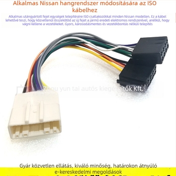Autóhifi kábel NS-01 ISO adapter Infiniti/Nissan számára, ónzott réz, Evoresn/Yisen (Model NS-01; Anyag: ónzott réz; Márka: Evoresn/Yisen; Alkalmazható modellek: Infiniti/Nissan)