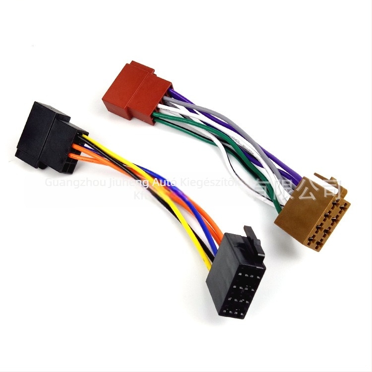 Volkswagen audio kábeles adaptor ISO férfi–női, 12V, műanyag