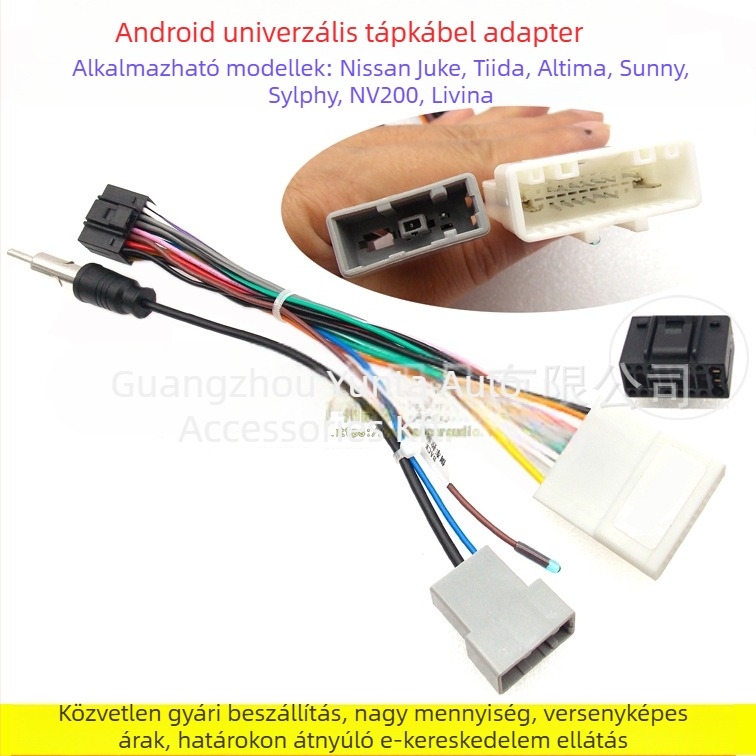 Android navigációs kábel Nissan NI-71 – tiszta réz, Evoresn/Yisen márka, cél: audió módosítás, kompatibilis a Nissan General modellekkel