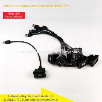 Toyota járművekhez USB csatlakozó: Vios, Camry, RAV4, Corolla, Highlander, Levin, Prado