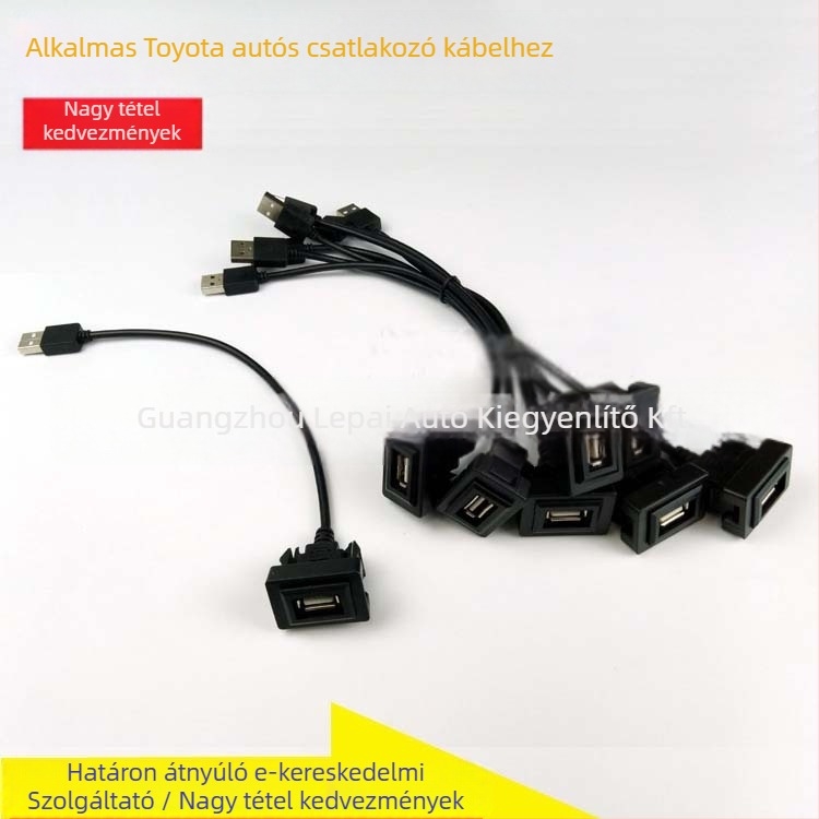 Toyota járművekhez USB csatlakozó: Vios, Camry, RAV4, Corolla, Highlander, Levin, Prado
