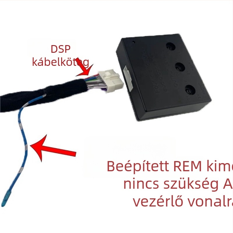 Autóhifi konverter: 4 bemenet, 6 kimenet, magas szintről alacsony szintre konvertáló, 12V, modell H4-6L