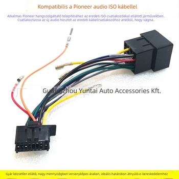 PIO-01 Pioneer ISO kábel CD lejátszóhoz – ónnal bevont réz, 0,06 kg, ISO csatlakozás kompatibilis