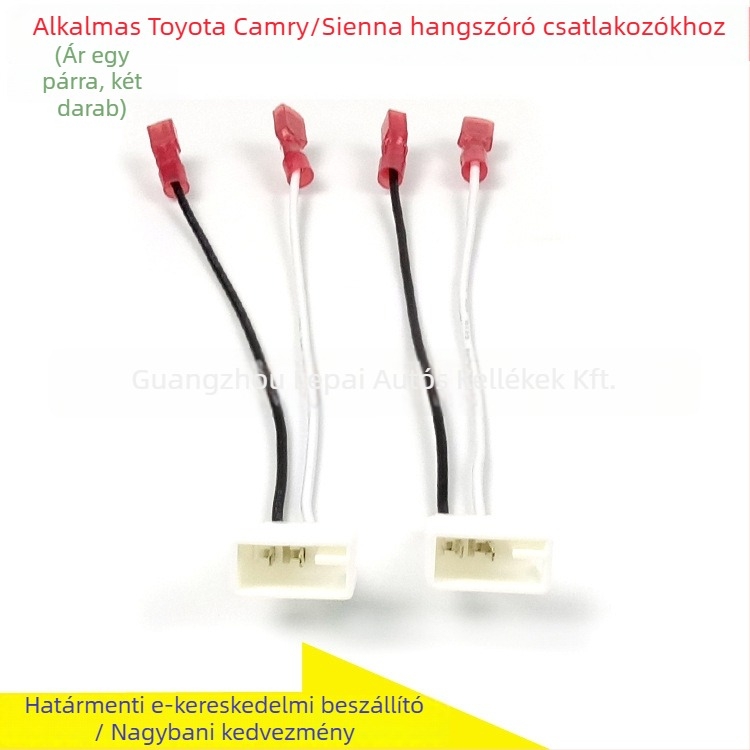 Toyota Camry és Scion hangszóró kábelkészlet – tiszta réz, 12V, 0,25 kg, hangszóró módosításához
