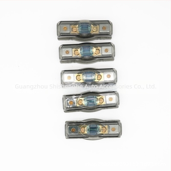 Autóbiztosítótartó rézcsíkkal, 60A, autóhang telepítéséhez, súly 0.1