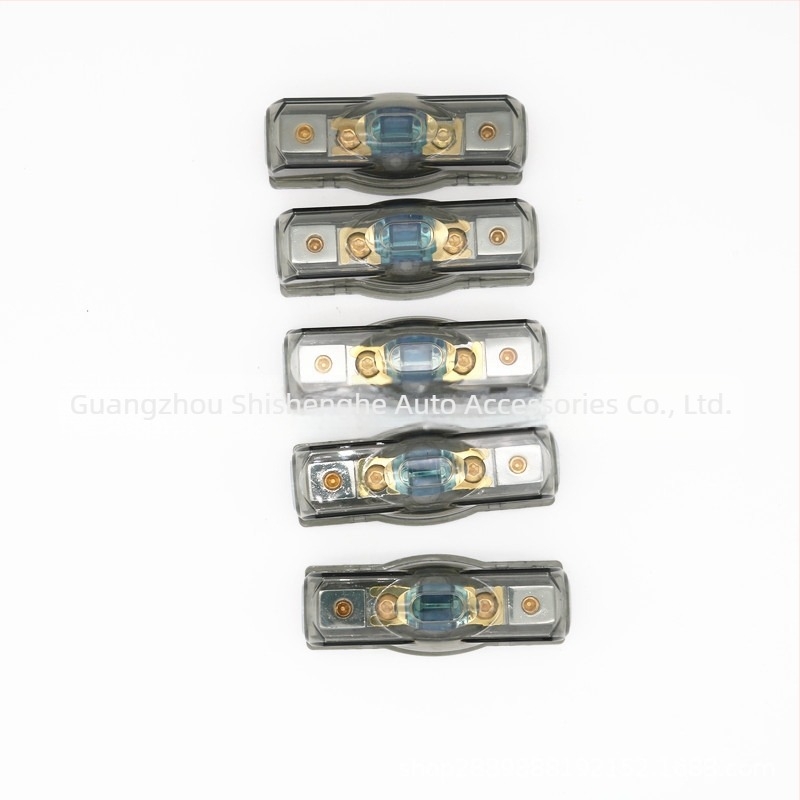 Autóbiztosítótartó rézcsíkkal, 60A, autóhang telepítéséhez, súly 0.1