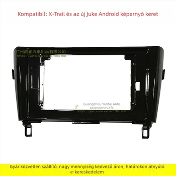 NI-78 Android navigációs panel keret Nissan Qashqai-hoz – nagy képernyő, műanyag kivitel, Evoresn/Yisen