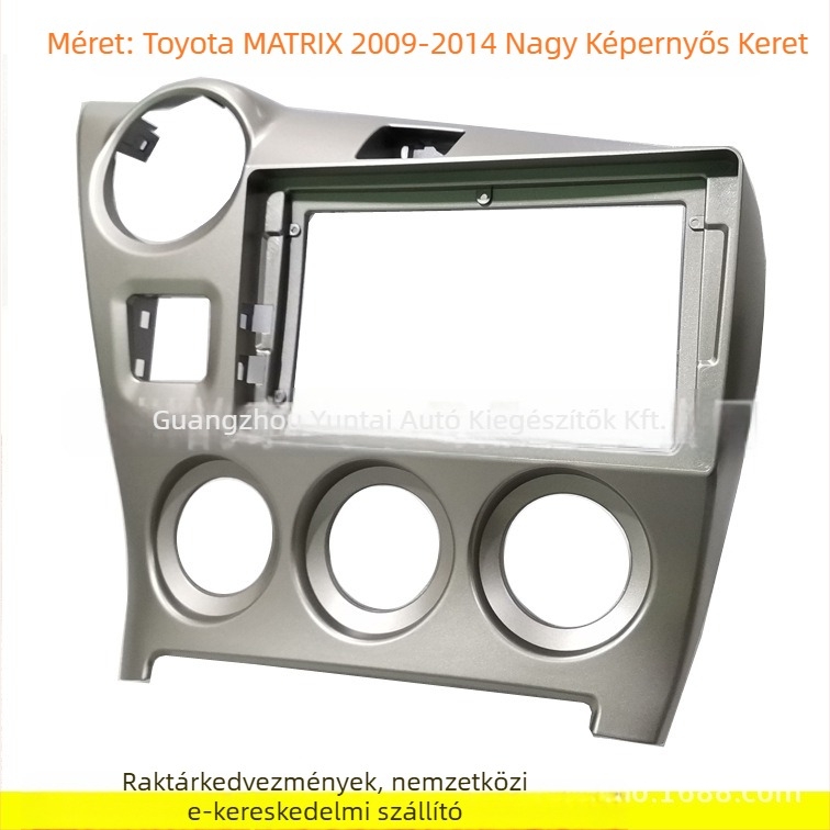 HY-36 Android navigációs panel keret Toyota Matrixhez (2009-2014) – műanyag keret, súly 0.8, hangmódosítás