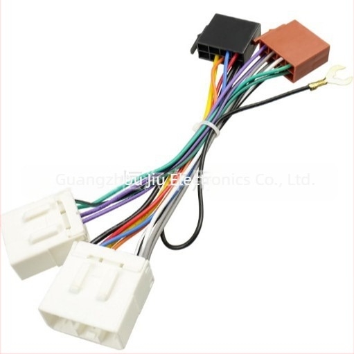 Mazda Prima Freema ISO autó audió navigációs tápkábel adapter, női-ISO csatlakozó, műanyag, 30 g, Fengdu, Guangdong