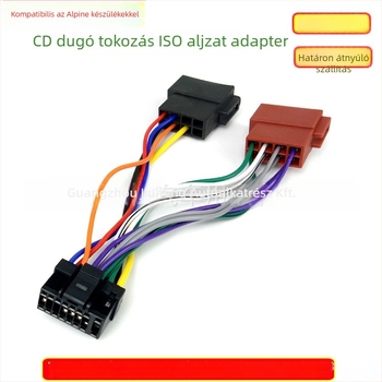 Alpine CD-lejátszó ISO audió átalakító kábel MP5, 12V, 30 g, műanyag