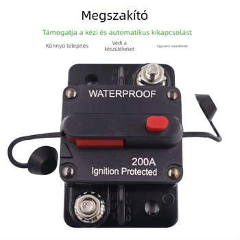 Gépjárművekhez, jachtokhoz és RV-hez való áramkör megszakító automatikus visszaállítással, áramkörvédő és biztosítótartó