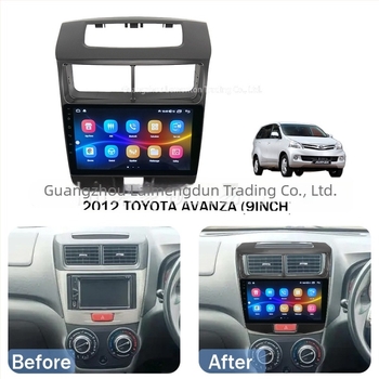 2012-es Toyota AVANZA középső navigációs panel keret Android navigációval, nagy képernyő