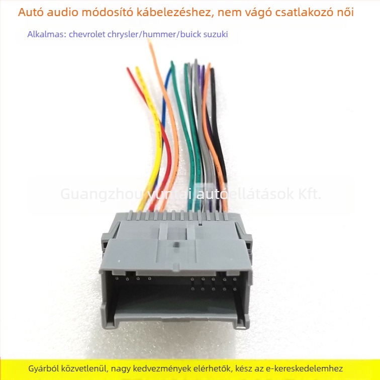 Autóhifi tápegység-kábel GM-05 — Evoresn/Yisen; Anyag: ónnal bevont réz; Kompatibilis modellek: Chevrolet, Chrysler, Hummer, Buick, Suzuki; Cél: audió módosítás