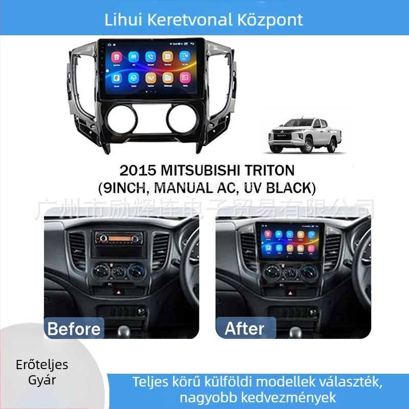 Android-alapú központi navigációs keret a 2015-ös Mitsubishi Tritonhoz