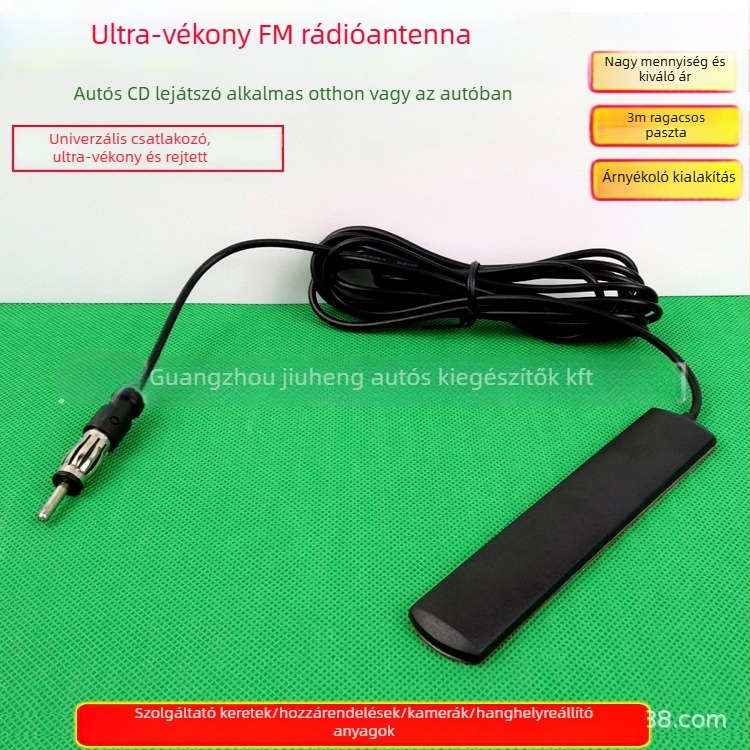 Rejtett autós FM patch antenna – anyag: műanyag + fém, 12V, 30 g, Fengdu
