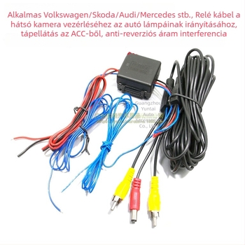 VW-28 Réz Hátulnézet Kamera ACC Tápellátó Vezeték Skoda/Volkswagen DVD Navigációhoz