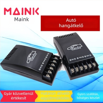 Kétutas frekvenciadivider autóhangrendszerhez (Modell 668, 12V, Tömeg 0,1 kg, Anyag: elektronika + műanyag)