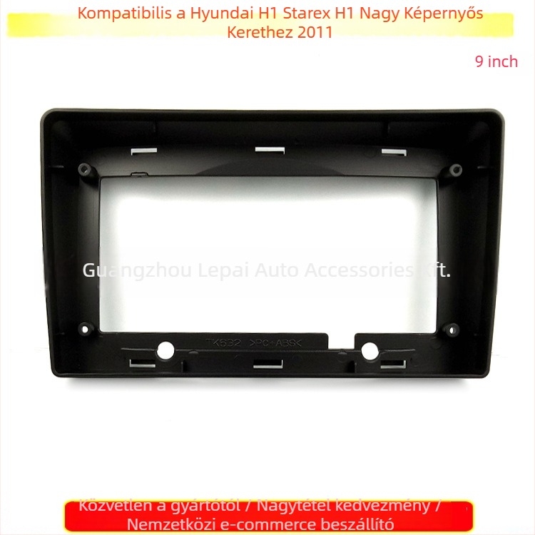 Android H1 nagy képernyős navigációhoz való autóhifi fascia keret, háromgenerációs univerzális keretrendszer, tömeg 350 g