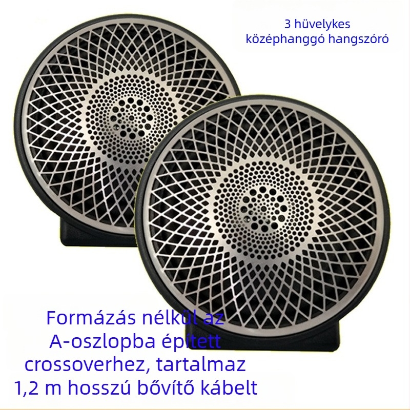 Autó középső hangszóró, 3-utas crossover, 20W, 0,9 kg