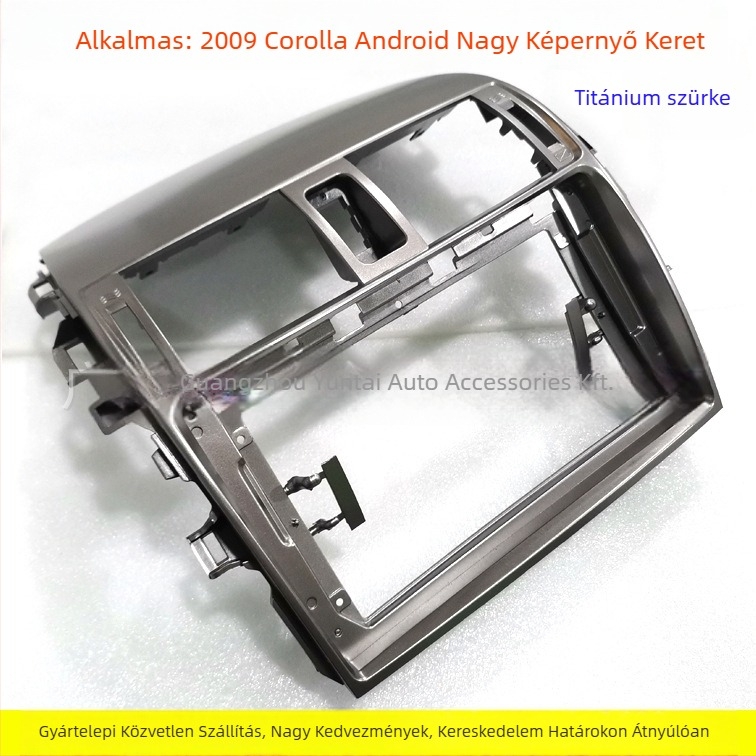 TO-64 Android navigációs keret Toyota Corolla 2009-hez, műanyag panel, 0,8 kg, kompatibil 2008 Corolla, Evoresn/Yisen