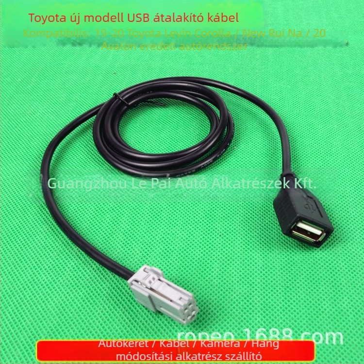 Toyota Corolla 2019–2020 gyári CD-lejátszóhoz USB hosszabbító adatkábel