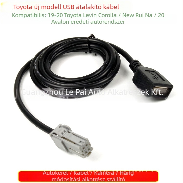 Toyota Corolla 2019–2020 gyári CD-lejátszóhoz USB hosszabbító adatkábel