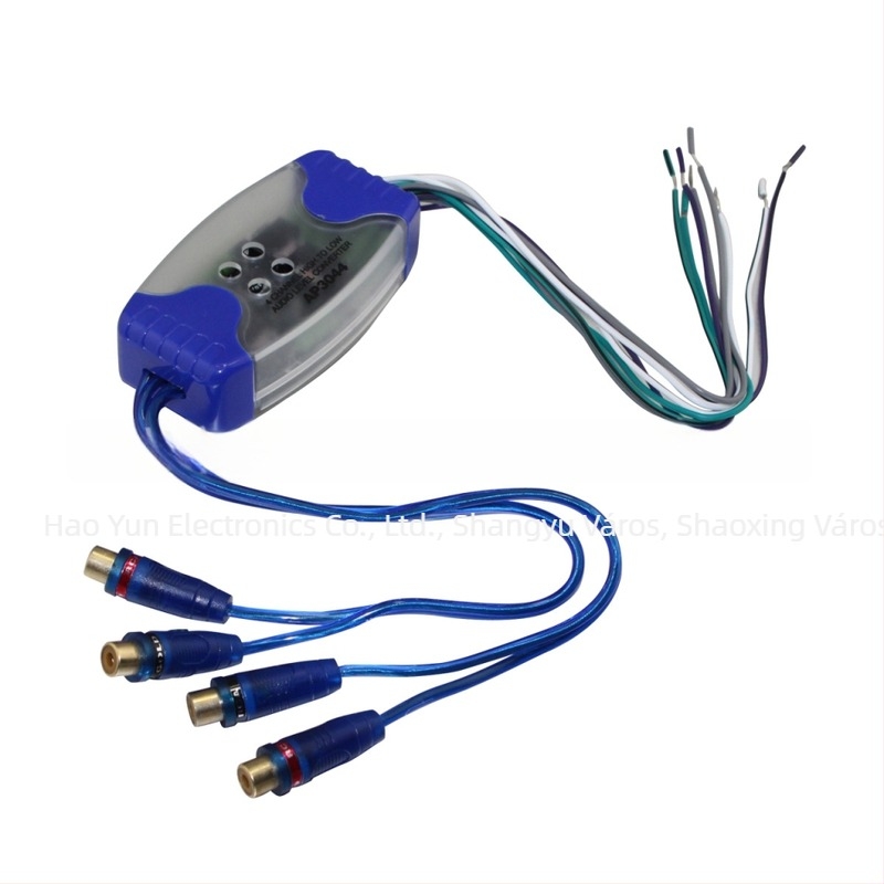 Autóhifi 4-csatornás szűrő AP3044, 12V, réz, univerzális