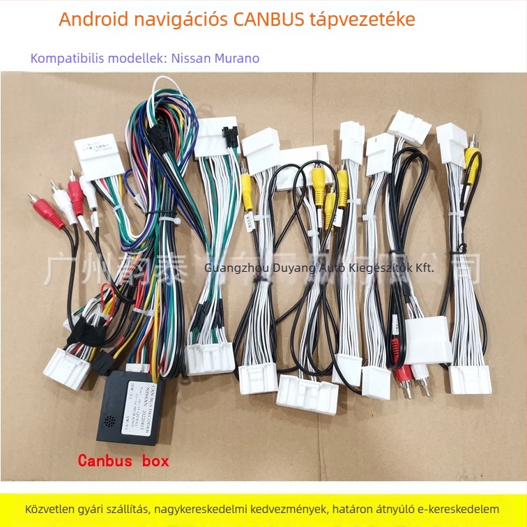 NI-87 Android CAN-BUS doboz Nissan Quest és Murano navigációhoz – tiszta réz vezeték, 0,5 kg, hangmódosítás