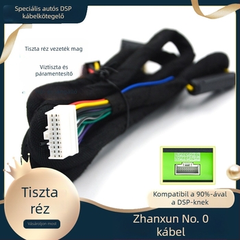 Autóhangan DSP telepítő kábel, tiszta réz hangszóró-kábel, No. 0 modell, Android-kompatibil univerzális kábel
