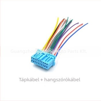 Autó CD audió tápegység csatlakozója, 12V, Peak, műanyag + fém, kompatibilis a régi Honda Accord, Buick Excelle, Wuling és Suzuki modellekkel