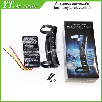 Vezeték nélküli kormánygomb-vezérlő - univerzális kompatibilitás, modell YT-31, anyag PVC+PC, Evoresn/Yisen, audio módosításhoz