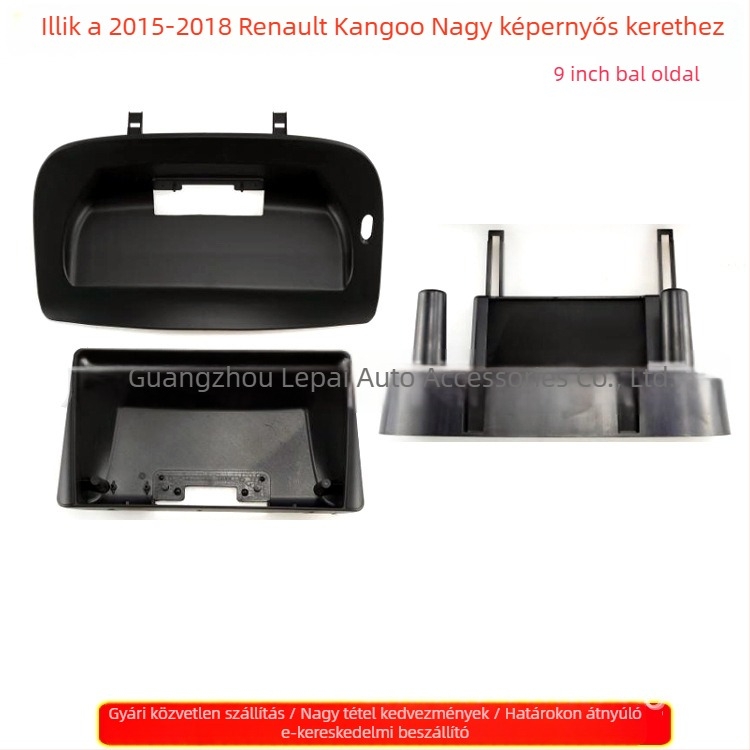 Renault Kangoo 2015-2018 központi műszerfal navigációs keret Androidos nagy képernyővel