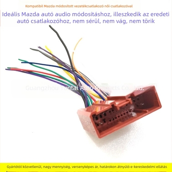 MA-1 Mazda Audió Adapter kábel M3/M2/M6/CX-5/B70 – Modell MA-1, Ónnal bevont réz, 0,05 kg