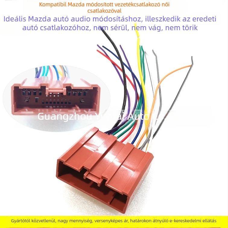 MA-1 Mazda Audió Adapter kábel M3/M2/M6/CX-5/B70 – Modell MA-1, Ónnal bevont réz, 0,05 kg