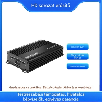 HD-150.4D autóhifi erősítő - 4x150W, 12V, Class D, Négycsatornás, Alumínium ötvözet