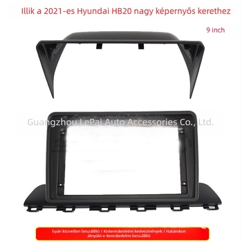 2021-es Hyundai HB20 középkonzol navigációs keret Androidos nagy képernyővel, módosító panel, 350 g
