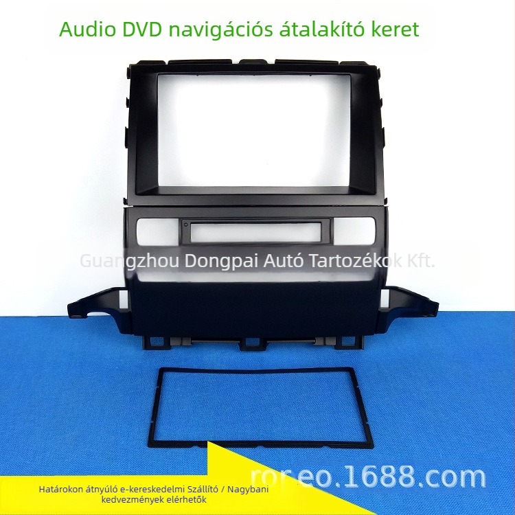 2009-es Toyota Prado J120 autóhoz készült autóhifi panel navigációs tartóval és DVD kerettel