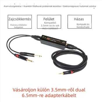 Számítógép keverő zajszigetelő és zajcsökkentő, aranyozott réz, modell XLR-2, tömeg 0,03 kg