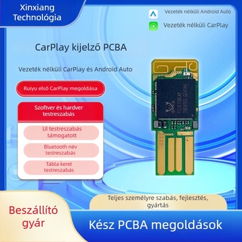 CarPlay vezeték nélküli autóadapter – átalakítás kábelről vezeték nélküli CarPlayre Android Auto-val, PCBA megoldás, RTL8730EAM panel, 0,003 kg, 5V, kompatibil VW, Audi, Mercedes-Benz, Toyota, Honda